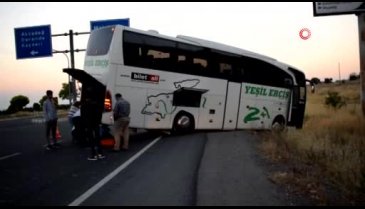 Bursa'dan yola çıkmıştı, korkutan kaza ucuz atlatıldı
