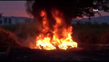 Bursa'da kendini bilmezler ateşe verip gitti!