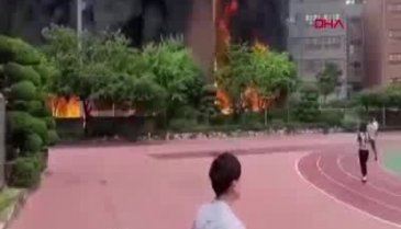 Güney Kore'de ilkokulda büyük yangın