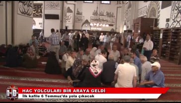 Bursa'da hacı adayları bilgilendirme toplantısına katıldı