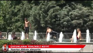 Bursa'da çocukların tehlikeli keyfi! (ÖZEL HABER)