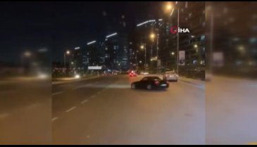 Lüks otomobillerle "drift" terörü