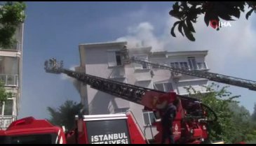 4 katlı binada yangın