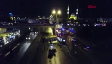 Yakıt tankeri devrildi! E-5 karayolunda trafik tamamen durdu