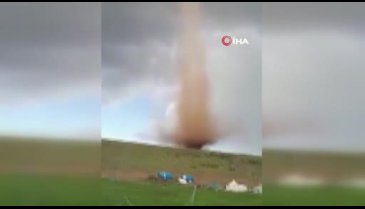 Devasa hortum görenleri korkuttu