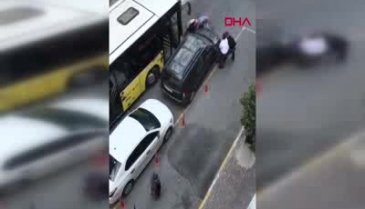 Hatalı park edilen otomobili böyle kenara çektiler