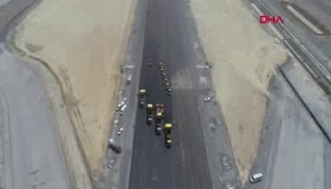 İstanbul Havalimanı'nda 3. pist yapım çalışmaları havadan fotoğraflandı