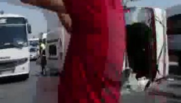 Tur midibüsü devrildi! Çok sayıda Rus turist yaralı...