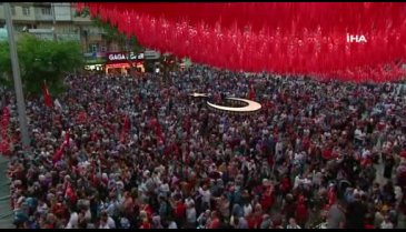 Bursa'da binlerce kişi tek yürek oldu