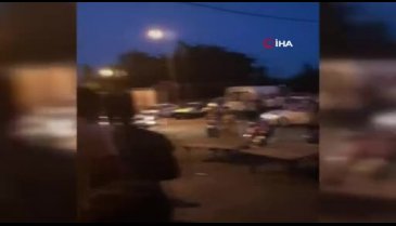 Asker uğurlayan magandalar tünel kapatıp havaya ateş açtı
