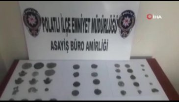 Bursa'dan Polatlı'ya götürülen 72 parça tarihi eser ele geçirildi