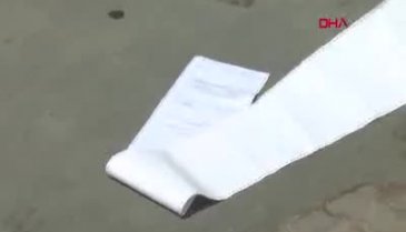 5 metrelik trafik cezası makbuzu! "Kurallara uyalım"
