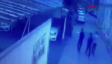 O anlar kamerada... Yakalandı