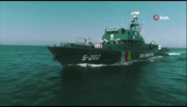 Hazar Denizi'nde batan İran gemisinin görüntüleri yayınlandı