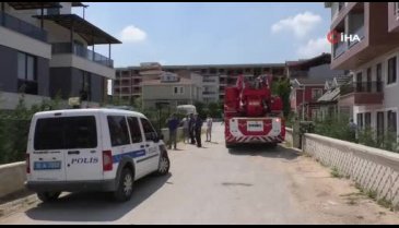 Bursa'da cama sıkışan kuşu itfaiye kurtardı