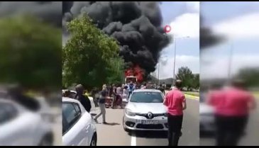 Yolcu otobüsünde yangın: Çok sayıda ölü ve yaralı var