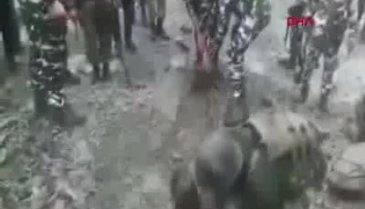 Heyelanda toprak altında kalan adam, köpek sayesinde kurtuldu