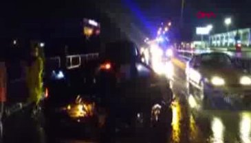 Bursa'da aşırı yağış kazaya neden oldu: 1 yaralı