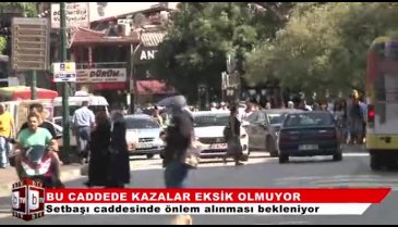 Bursa'da kazaların eksik olmadığı cadde! (ÖZEL HABER)