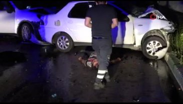Bursa'da müşteri olarak gittiği gece kulübünün şoförü ile kafa kafaya çarpıştı!