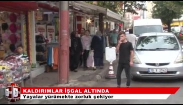 Bursa'da kaldırımlarda yürümek gün geçtikçe zorlaşıyor! (ÖZEL HABER)