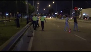 Bursa'da üst geçidi kullanmayan yayaya otomobil çarptı