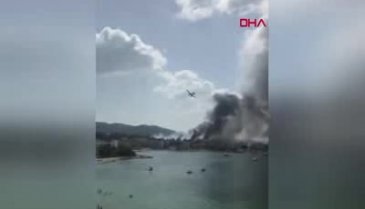 İbiza Adası'nda korkutan yangın