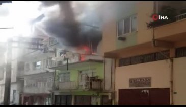 Bursa Gemlik'te korkutan yangın