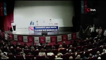 Bursa'da Kaftancıoğlu'nun katıldığı CHP toplantısında ortalık karıştı, yumruklar konuştu