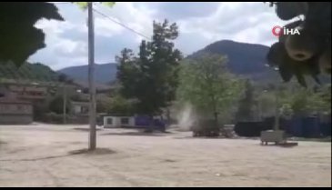 Bursa İznik'te hortum meydana geldi
