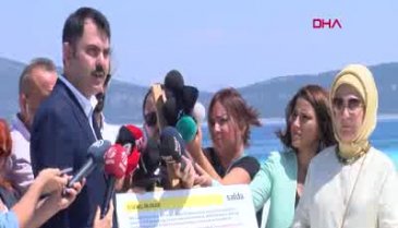 Emine Erdoğan'dan Salda Gölü'nde inceleme