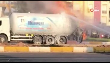 LPG tankerinde korkutan yangın