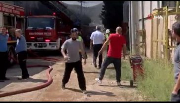 Bursa'da tekstil fabrikasında yangın! -2