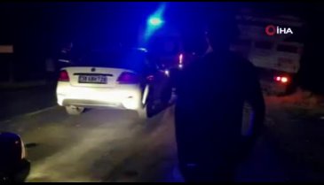 Hurdaya dönen otomobilde can verdi
