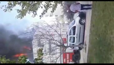 Bursa Demirtaş'ta çatı katında yangın -2