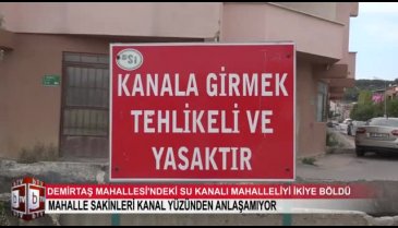 Bursa'da mahalleli su kanalı yüzünden ikiye bölündü! (ÖZEL HABER)