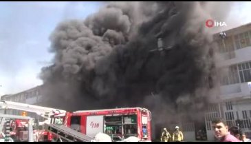 Başakşehir'de fabrika yangını