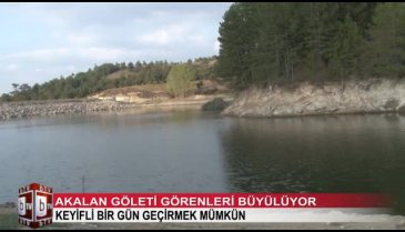 Bursa'da muhteşem güzelliğiyle Akalan Göleti görenleri büyülüyor! (ÖZEL HABER)