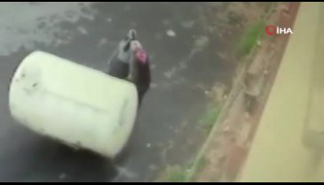 İki kadın hırsız 2 bin 500 kilogramlık su deposunu çaldı
