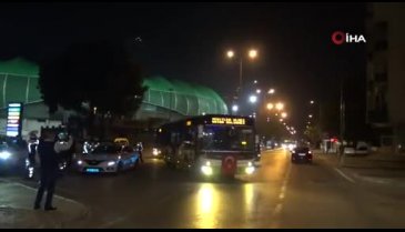 Bursa'da Özel Halk Otobüsleri Barış Pınarı için kornaya bastı