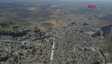 Resulayn'da teröristlerin kaçış koridorları, havadan görüntülendi