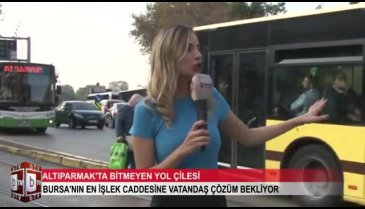 Bursa Altıparmak'ta bitmeyen yol çilesi! (ÖZEL HABER)