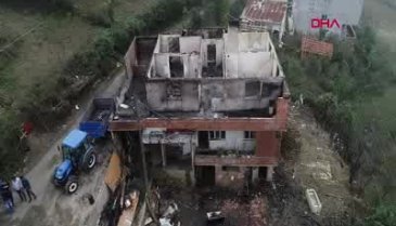 Yangında evi küle dönen aile yardım bekliyor