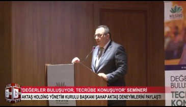 Bursa NİLSİAD'dan 'Değerler Buluşuyor, Tecrübe Konuşuyor' semineri (ÖZEL HABER)