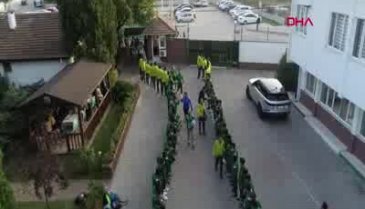 Bursaspor, Cumhuriyet Bayramı'nı altyapı oyuncularıyla kutladı