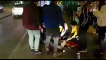 Bursa'da direksiyon hakimiyetini kaybedip düşen motosikletli ağır yaralandı