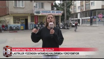 Bursa'da kaldırım işgalleri son bulmuyor! (ÖZEL HABER)