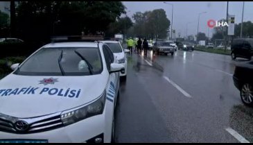 Bursa'da çakarlı araçlara ceza yağdı