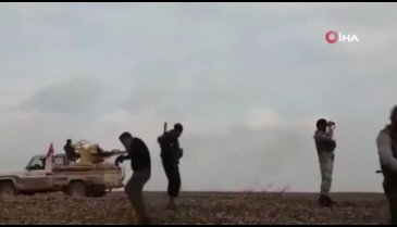 Tel Tamr'da SMO askerlerinin YPG'li teröristlerle çatışma anı görüntülendi