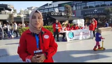 Bursa'da "Hayat Vermek Elinizde" sloganıyla bisiklet korteji